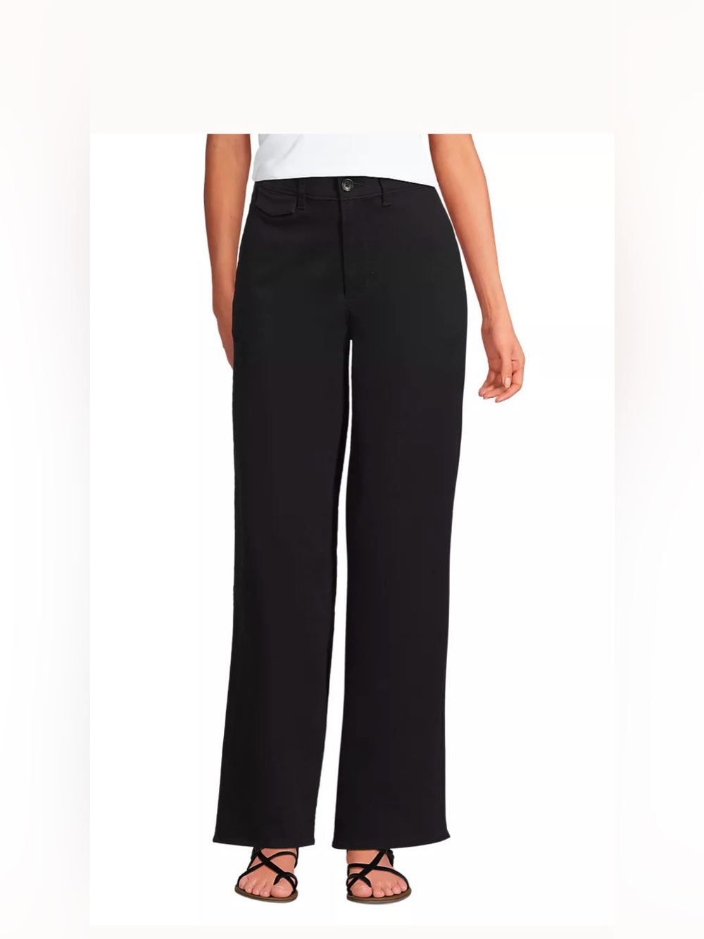 Women's Chino High Rise Rail Straight Leg Pants Sz 22W